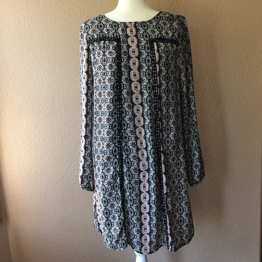 Maurices Black and White Aztec Print Dress…